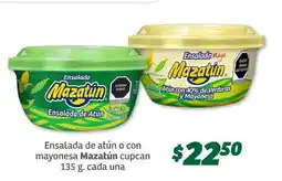 Soriana Súper Ensalada de atún o con mayonesa Mazatún oferta