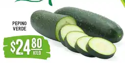 Soriana Súper Pepino verde oferta
