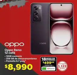 Soriana Híper Oppo Reno 12 café oferta