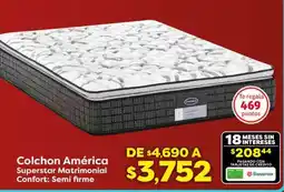 Soriana Híper Colchon América Superstar Matrimonial oferta