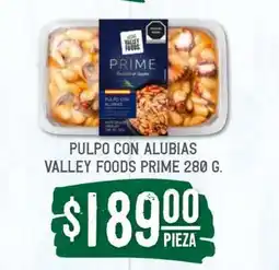 Soriana Súper Pulpo con Alubias Valley Foods Prime 280 g oferta