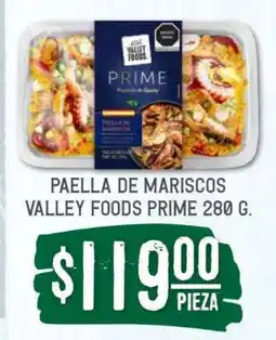 Soriana Súper Paella de mariscos, Valley Foods Prime, 280 g oferta