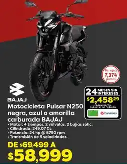Soriana Híper Motocicleta Pulsar N250 oferta