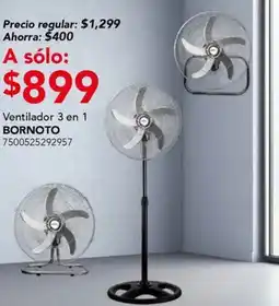 City Club Ventilador 3 en 1 BORNOTO oferta