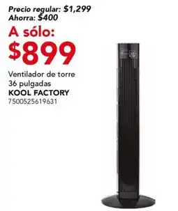 City Club Ventilador de torre KOOL FACTORY oferta