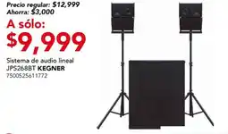 City Club Sistema de audio lineal JPS268BT KEGNER oferta