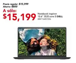 City Club Notebook inspiron 15.6" 3520 core i5 DELL oferta