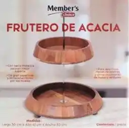 City Club Frutero de madera MEMBER'S CHOICE oferta