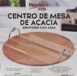 City Club Centro de mesa de madera MEMBER'S CHOICE oferta