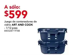 City Club Juego de contenedores de vidrio ART AND COOK oferta