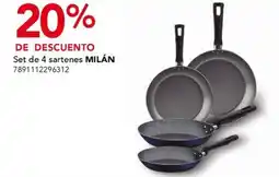 City Club Set de 4 sartenes MILÁN oferta