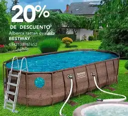 City Club Alberca rattan ovalada BESTWAY oferta
