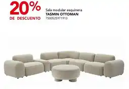City Club Sala modular esquinera TASMIN OTTOMAN oferta