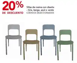 City Club Sillas de resina con diseño oferta
