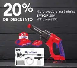 City Club Hidrolavadora inalámbrica EMTOP 20V oferta
