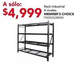 City Club Rack industrial 4 niveles MEMBER'S CHOICE oferta