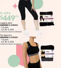 City Club Legging dama / Top deportivo MEMBER'S CHOICE oferta