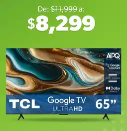 Sam's Club TCL Google TV ULTRAHD 65" oferta
