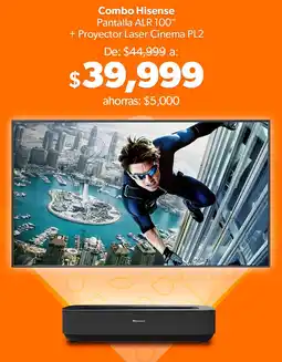 Sam's Club Combo Hisense Pantalla ALR 100" + Proyector Laser Cinema PL2 oferta