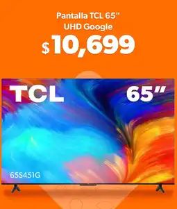 Sam's Club Pantalla TCL 65" UHD Google oferta