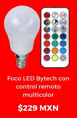 Sanborns Foco LED Bytech con control remoto multicolor oferta