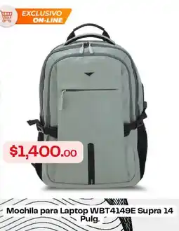 RadioShack Mochila para Laptop WBT4149E Supra 14 Pulg. oferta