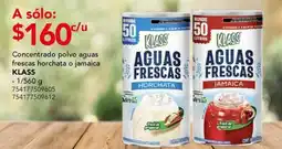 City Club Concentrado polvo aguas frescas horchata o jamaica KLASS oferta