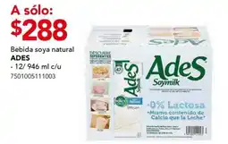 City Club Bebida soya natural ADES oferta