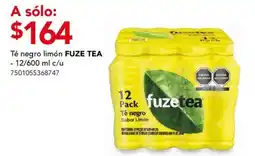 City Club Té negro limón FUZE TEA oferta