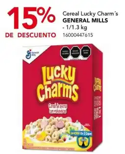 City Club Cereal Lucky Charm's GENERAL MILLS oferta