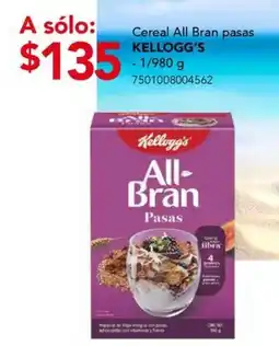 City Club Cereal All Bran pasas KELLOGG'S oferta