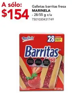 City Club Galletas barritas fresa MARINELA oferta