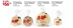 City Club Tortilla de harina cruda TÍO BALDO oferta