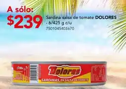 City Club Sardina salsa de tomate DOLORES oferta
