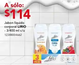 City Club Jabon líquido corporal LIRIO oferta