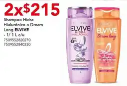 City Club Shampoo Hidra Hialurónico o Dream Long ELVIVE oferta