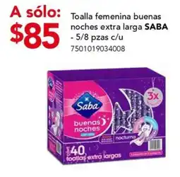 City Club Toalla femenina buenas noches extra larga SABA oferta