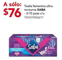 City Club Toalla femenina ultra nocturna SABA oferta