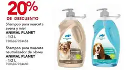 City Club Shampoo para mascota avena y miel / Shampoo para mascota neutralizador de olores ANIMAL PLANET oferta