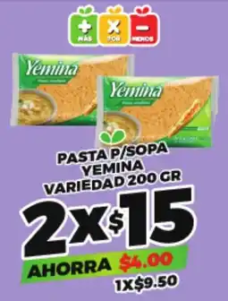 Merco Yemina pasta p/sopa variedad oferta