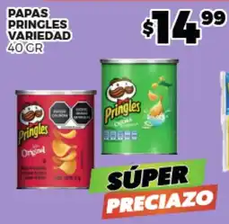 Papas pringles variedad