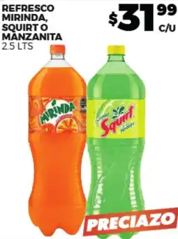 Merco Mirinda, squirt o manzanita refresco oferta