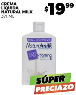 Merco Natural milk crema líquida oferta