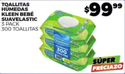 Merco Kleen bebé toallitas humedas suavelastic oferta