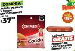 Merco Chimex jamón de pavo y cerdo cocido oferta