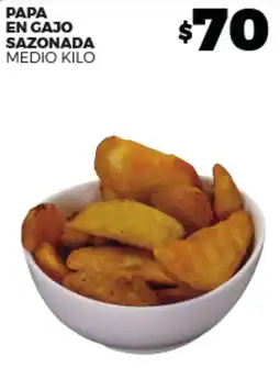 Merco Papa en gajo sazonada oferta