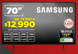 Soriana Híper Samsung smart tv 70" oferta
