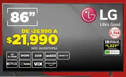 Soriana Híper Lg smart tv 86" oferta