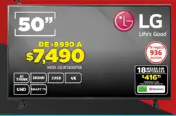 Soriana Híper Lg smart tv 50" oferta