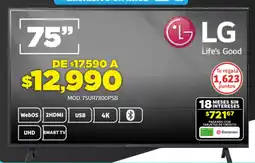 Soriana Híper Lg smart tv 75" oferta